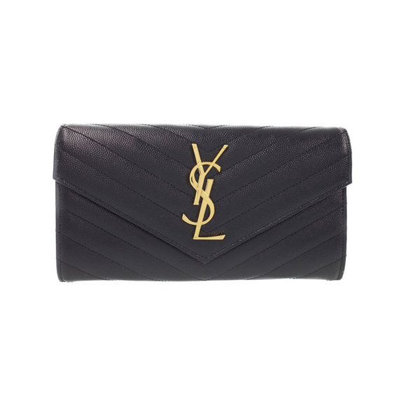 Saint Laurent Monogram Flap PARIS Bifold Wallet Long - Picture 1 of 5